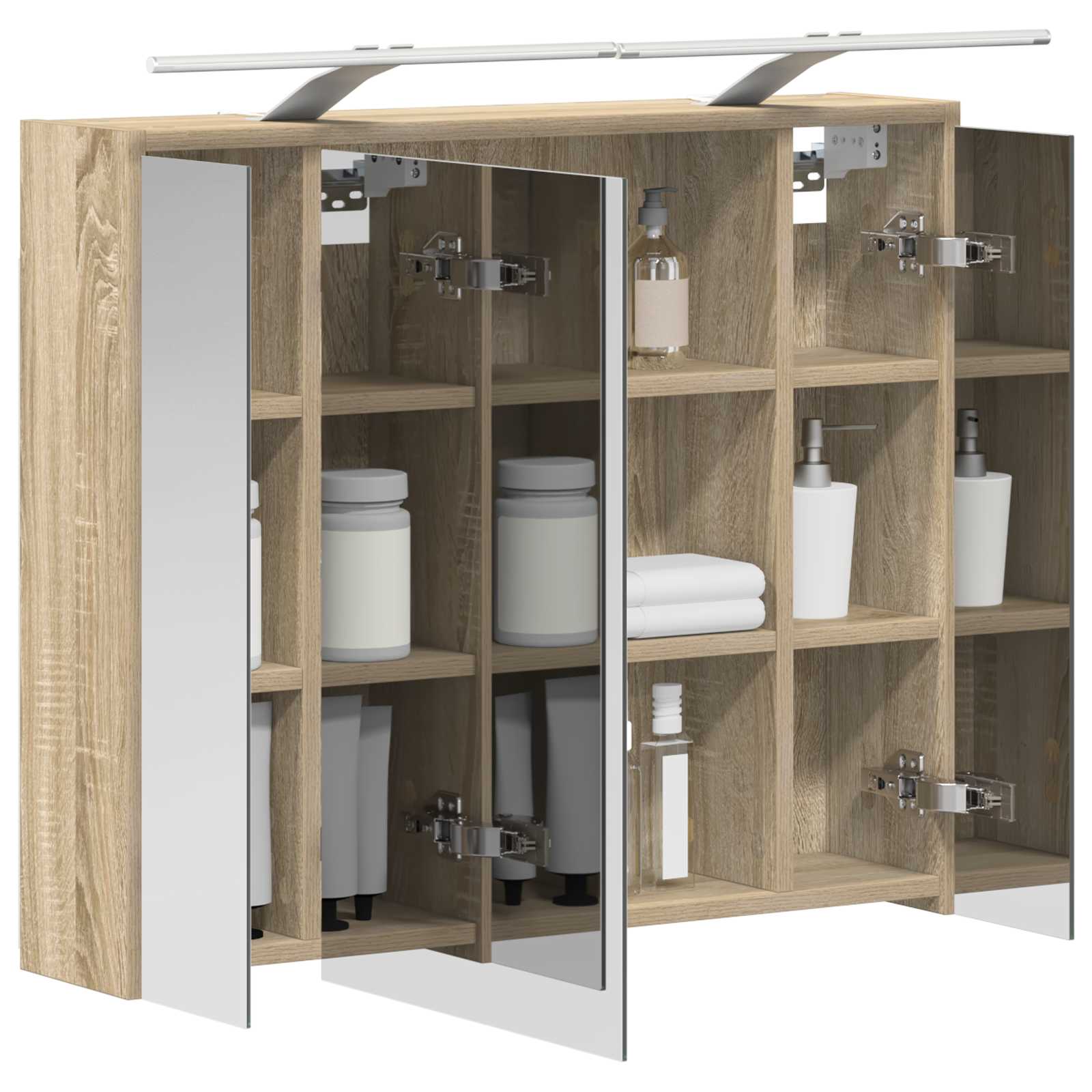 Mobiletto per specchio da bagno Rovere Sonoma | homemem39