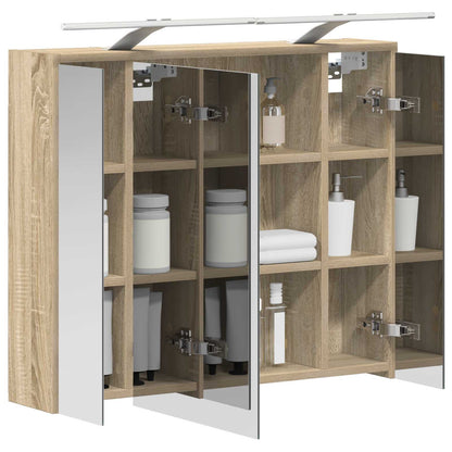 Mobiletto per specchio da bagno Rovere Sonoma | homemem39