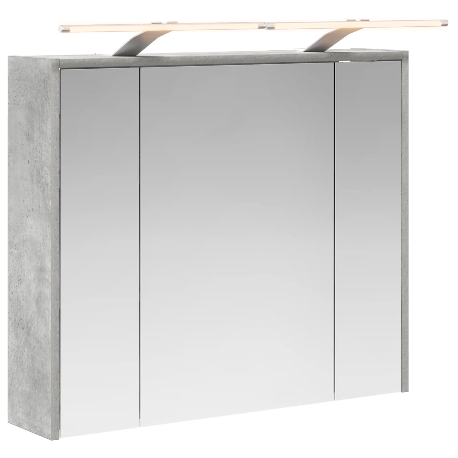 Mobiletto per specchio da bagno Grigio cemento | homemem39