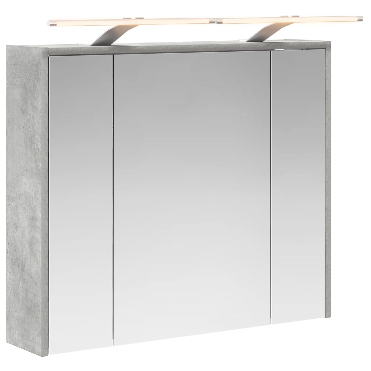 Mobiletto per specchio da bagno Grigio cemento
