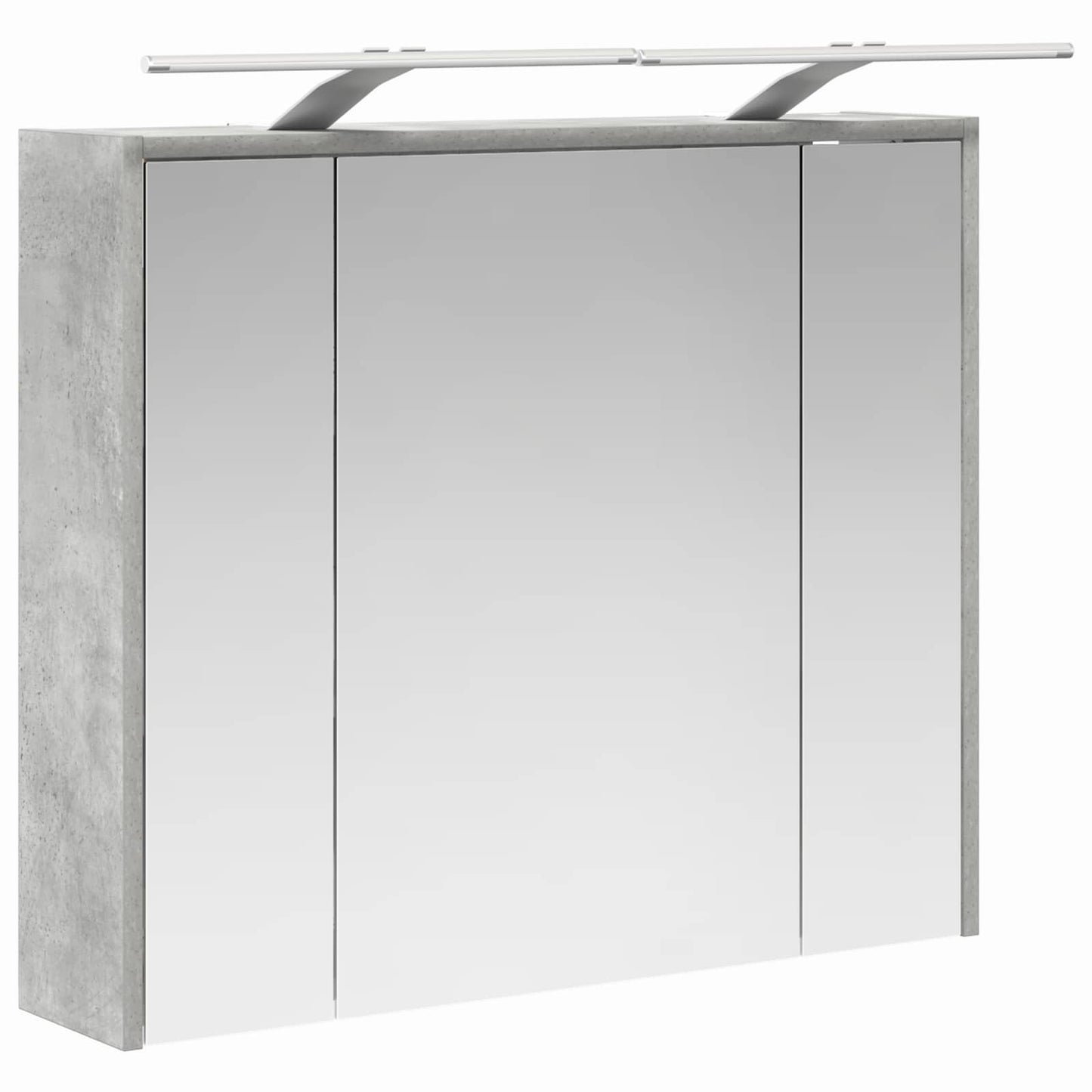 Mobiletto per specchio da bagno Grigio cemento