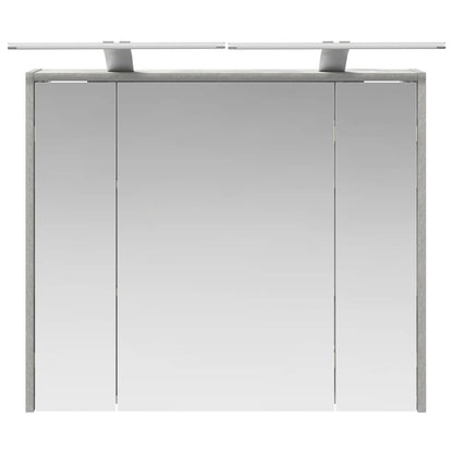 Mobiletto per specchio da bagno Grigio cemento