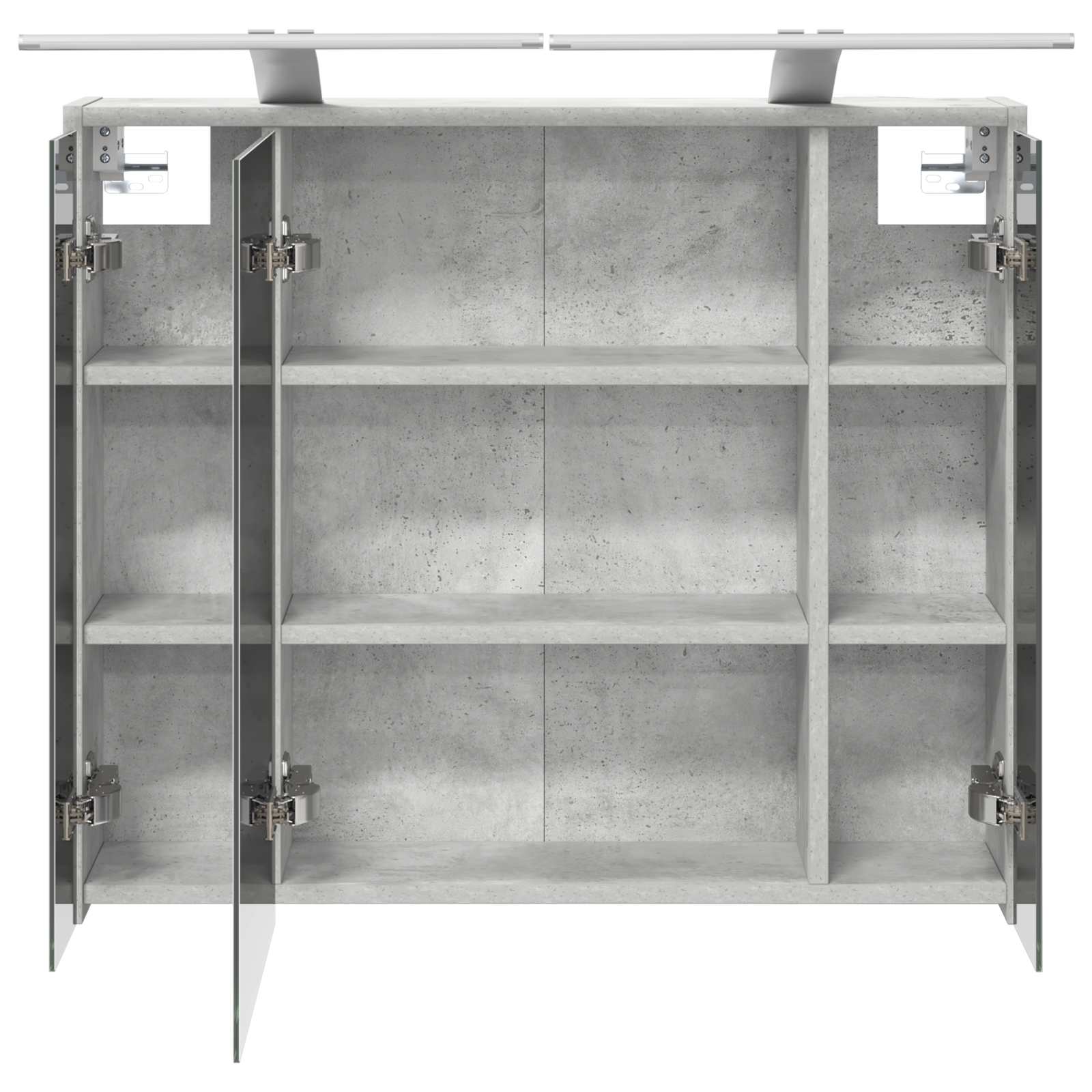 Mobiletto per specchio da bagno Grigio cemento | homemem39