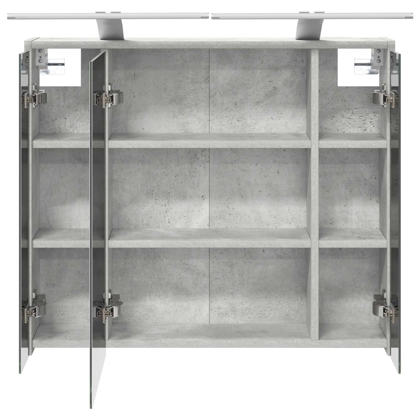 Mobiletto per specchio da bagno Grigio cemento