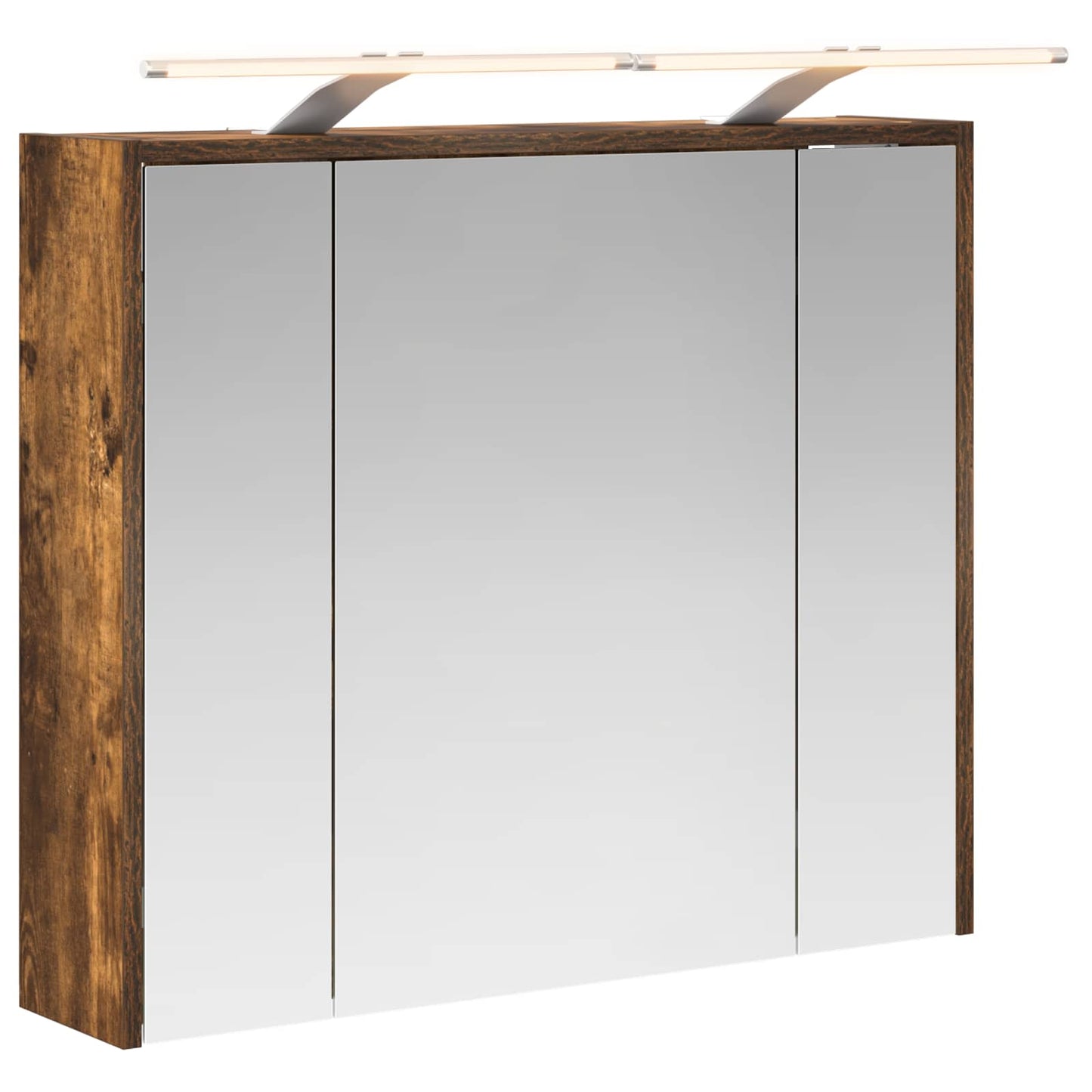 Mobiletto per specchio da bagno Rovere fumé 73,5 x 16 x 62,5 cm | homemem39