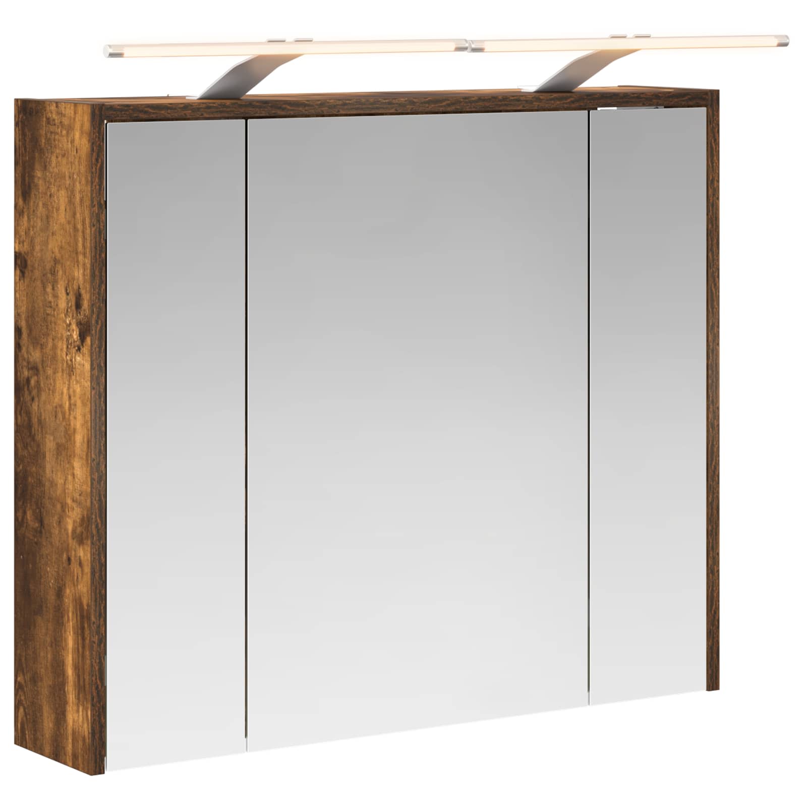 Mobiletto per specchio da bagno Rovere fumé 73,5 x 16 x 62,5 cm | homemem39
