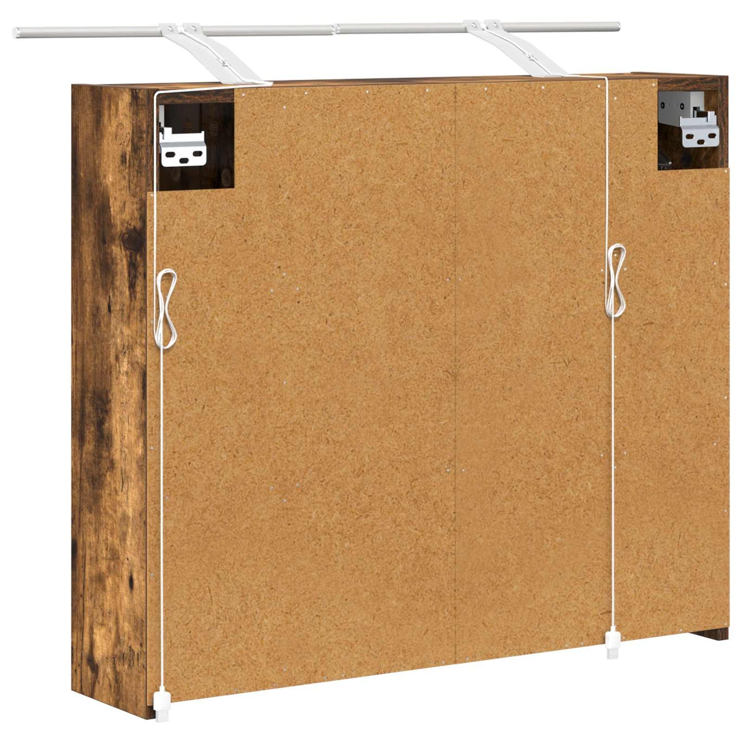 Mobiletto per specchio da bagno Rovere fumé 73,5 x 16 x 62,5 cm | homemem39