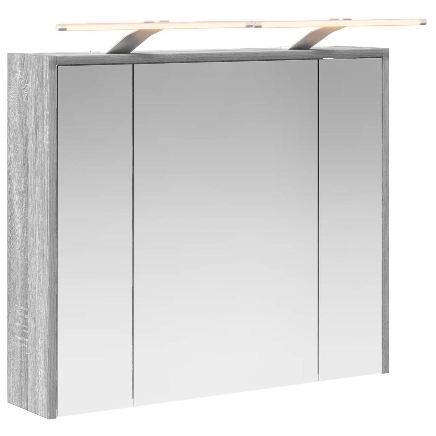 Mobiletto per specchio da bagno Grigio Sonoma | homemem39