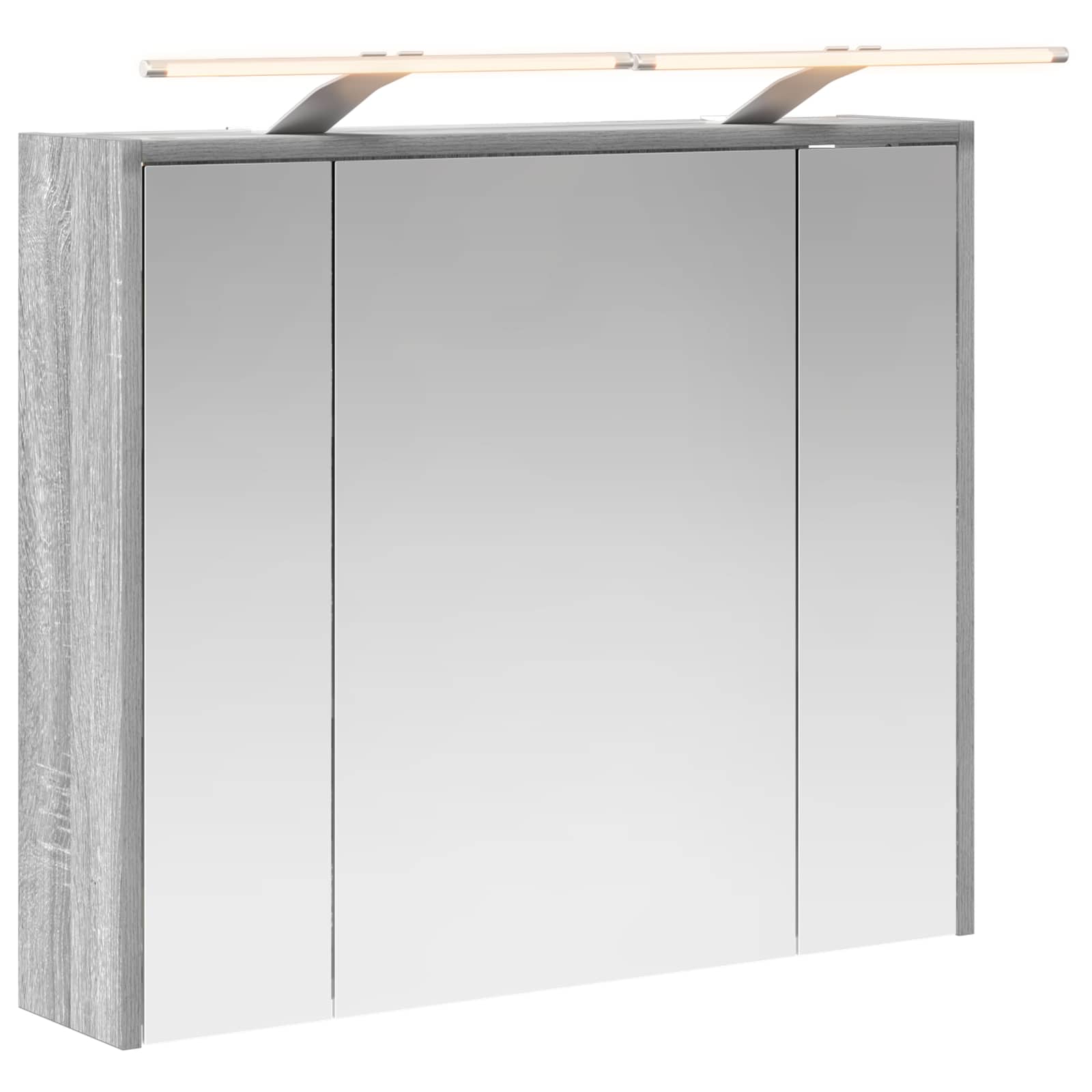 Mobiletto per specchio da bagno Grigio Sonoma | homemem39