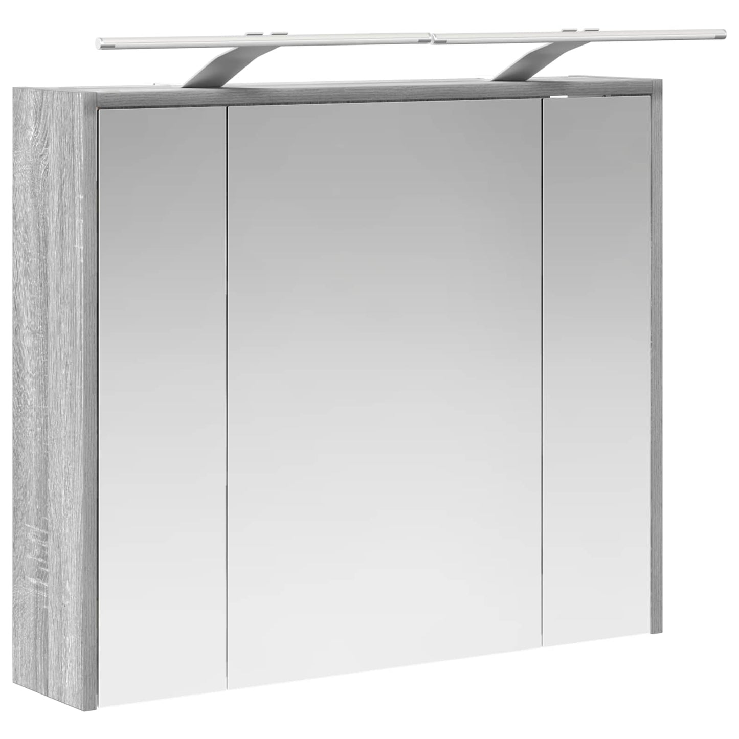 Mobiletto per specchio da bagno Grigio Sonoma