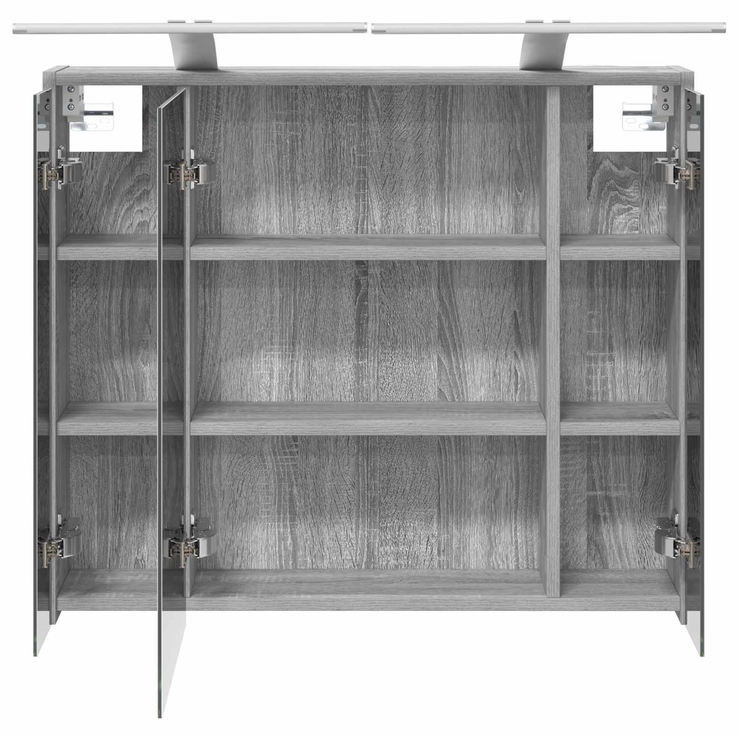 Mobiletto per specchio da bagno Grigio Sonoma | homemem39