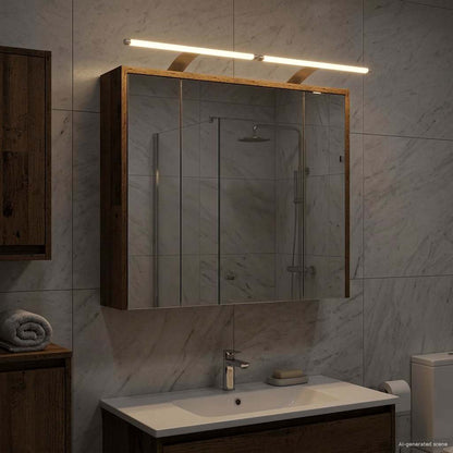 Mobiletto per specchio da bagno Legno vecchio