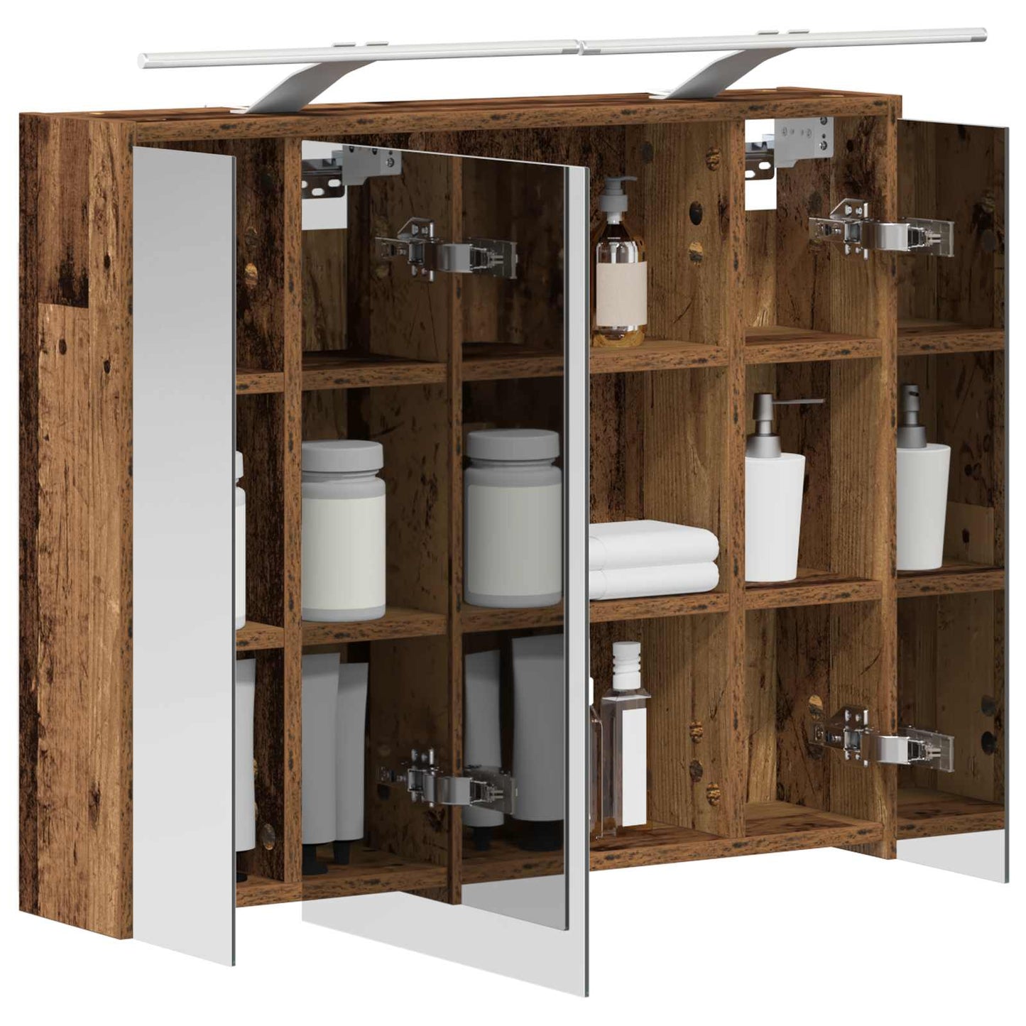 Mobiletto per specchio da bagno Legno vecchio