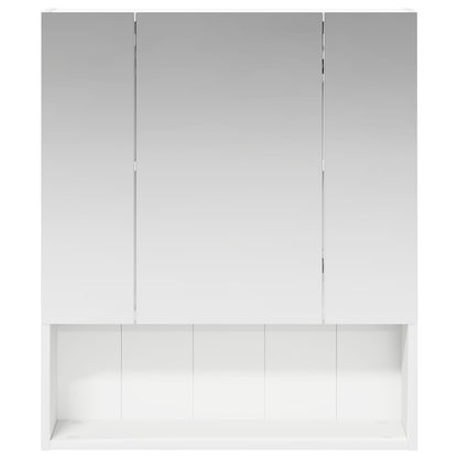 Mobiletto per specchio da bagno Bianco 60 x 14.5 x 70 cm | homemem39