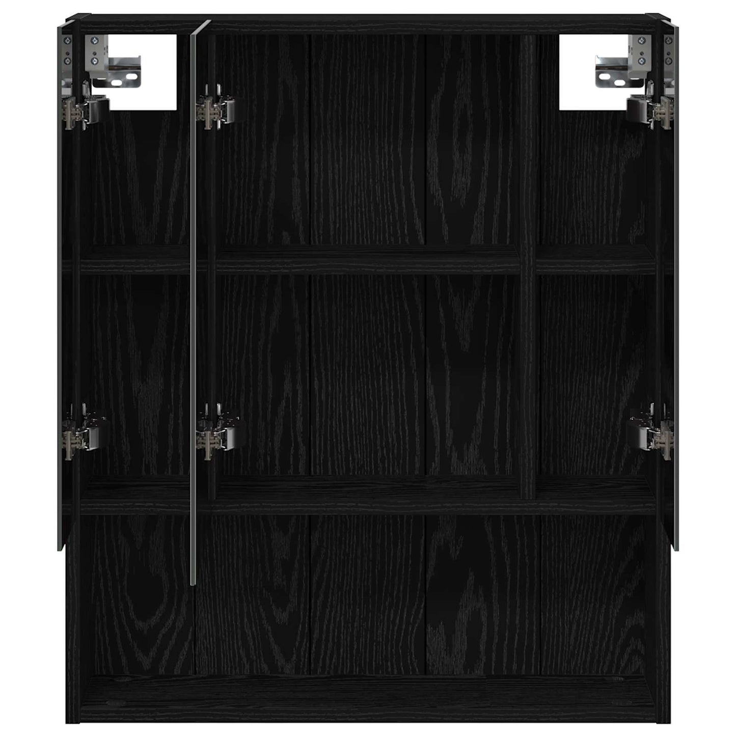 Mobiletto per specchio da bagno Rovere Nero 60 x 14.5 x 70 cm | homemem39