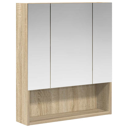 Mobiletto per specchio da bagno Rovere Sonoma 60 x 14.5 x 70 cm | homemem39