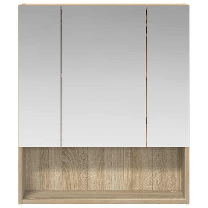 Mobiletto per specchio da bagno Rovere Sonoma 60 x 14.5 x 70 cm | homemem39