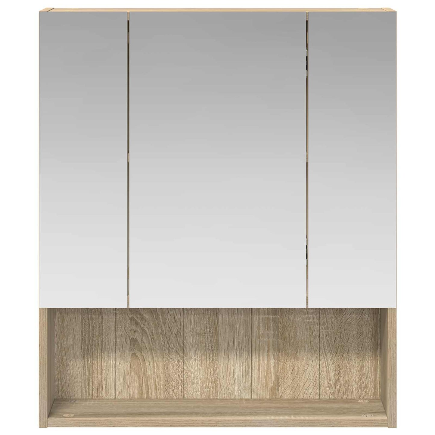 Mobiletto per specchio da bagno Rovere Sonoma 60 x 14.5 x 70 cm