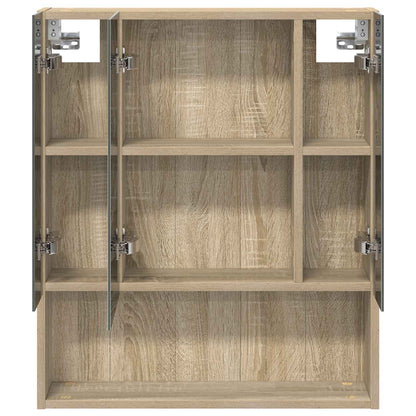 Mobiletto per specchio da bagno Rovere Sonoma 60 x 14.5 x 70 cm