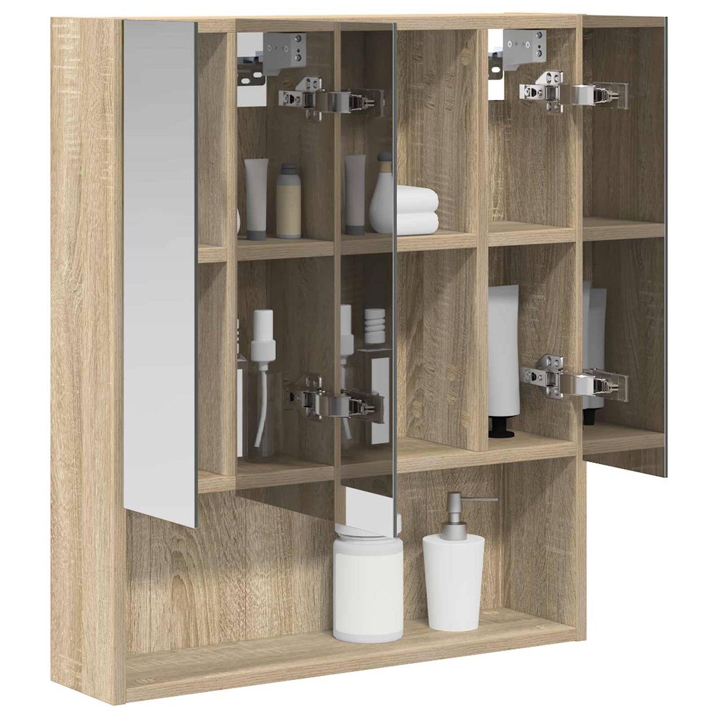 Mobiletto per specchio da bagno Rovere Sonoma 60 x 14.5 x 70 cm | homemem39