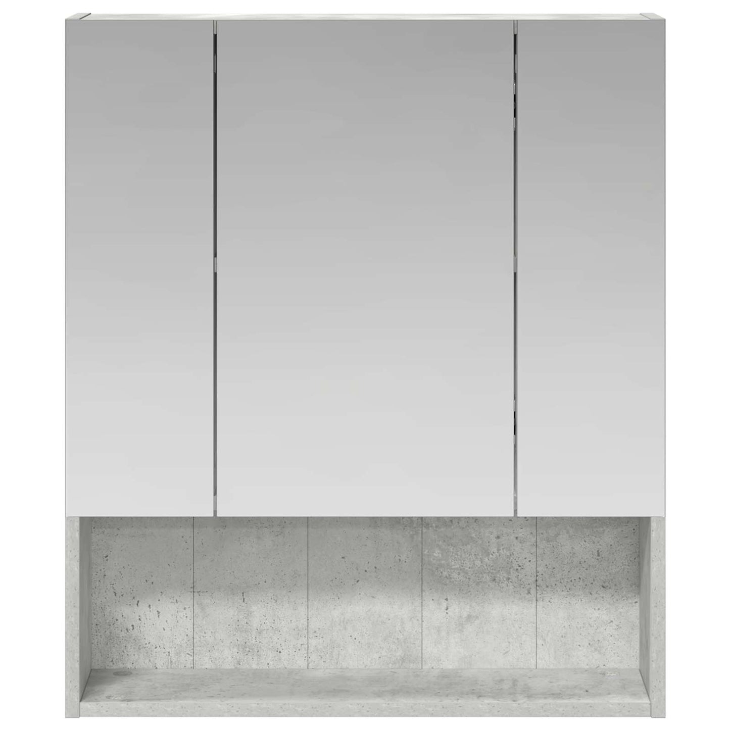 Mobiletto per specchio da bagno con lo scaffale Grigio cemento