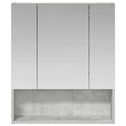 Mobiletto per specchio da bagno con lo scaffale Grigio cemento