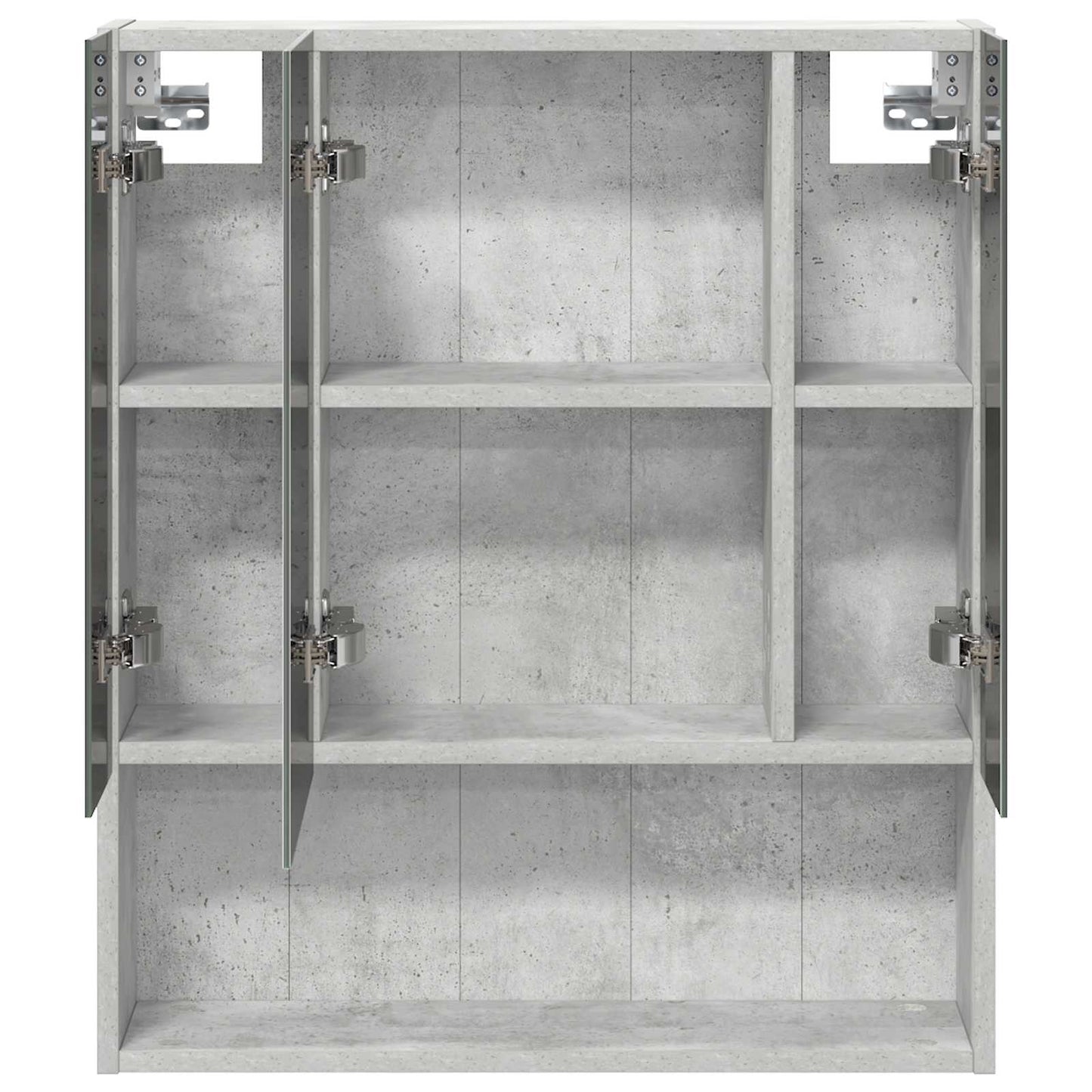 Mobiletto per specchio da bagno con lo scaffale Grigio cemento