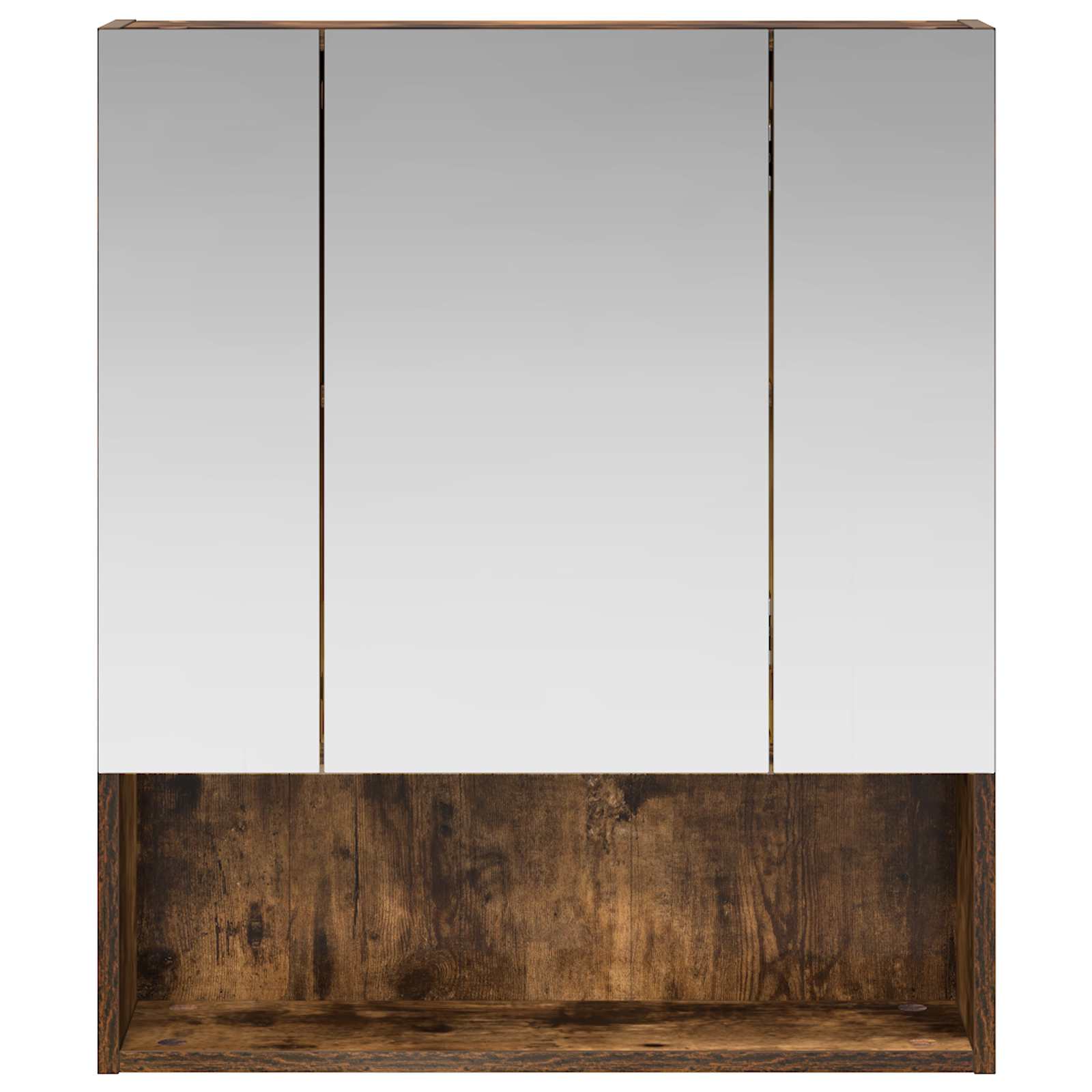Mobiletto per specchio da bagno Rovere fumé 60 x 14.5 x 70 cm | homemem39