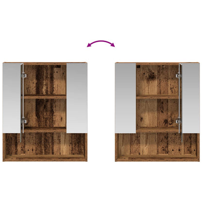 Mobiletto per specchio da bagno Legno vecchio 60 x 14.5 x 70 cm | homemem39