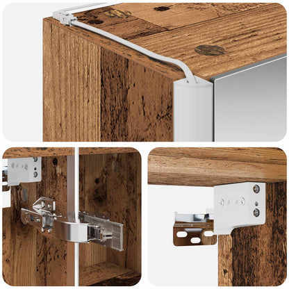 Mobiletto per specchio da bagno Legno vecchio | homemem39