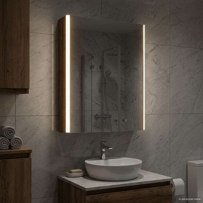 Mobiletto per specchio da bagno Legno vecchio
