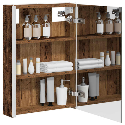Mobiletto per specchio da bagno Legno vecchio