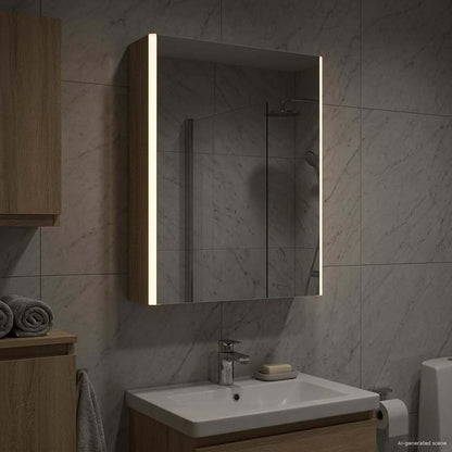 Mobiletto per specchio da bagno Rovere Sonoma