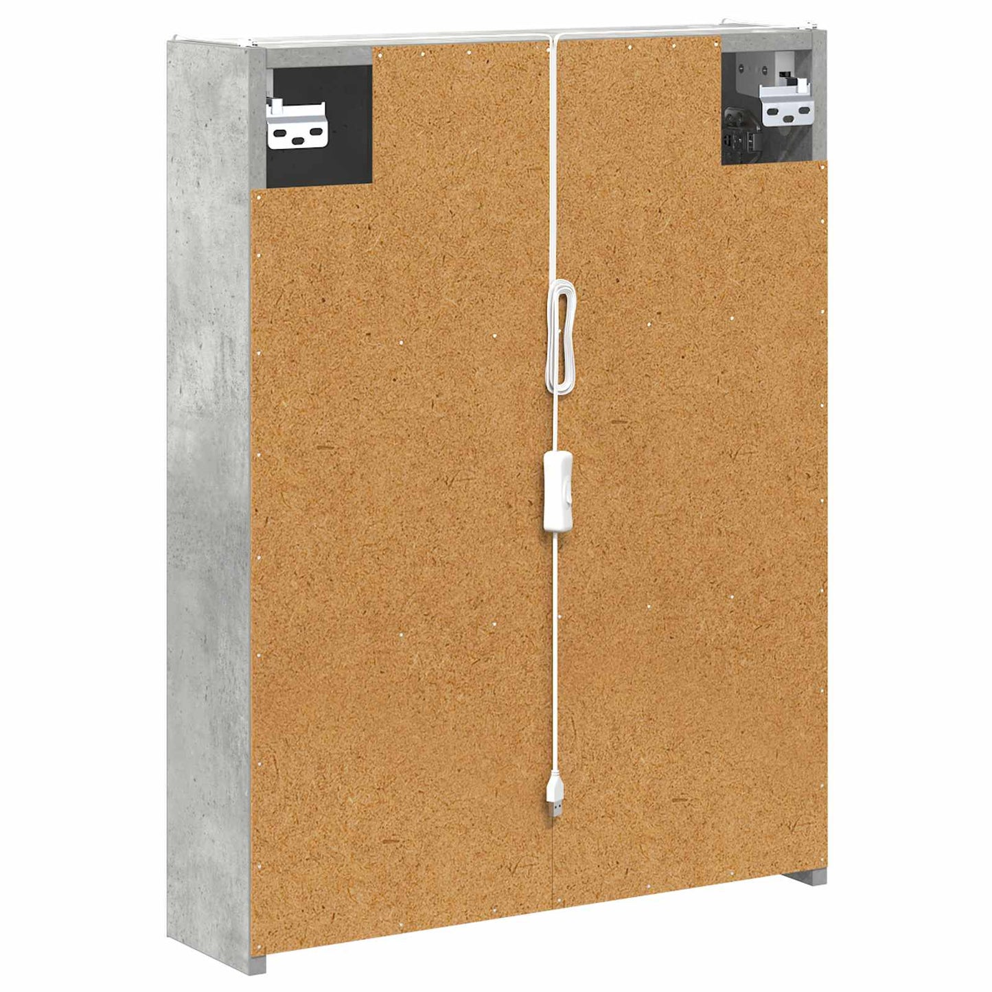 Mobiletto per specchio da bagno Grigio cemento | homemem39