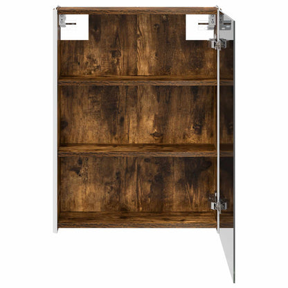 Mobiletto per specchio da bagno Rovere fumé 73.5 x 15.5 x 70 cm