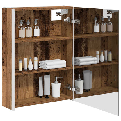Mobiletto per specchio da bagno Legno vecchio