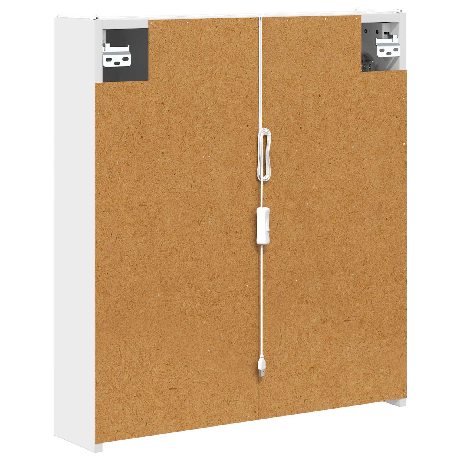 Mobiletto per specchio da bagno Bianco 63,5 x 15,5 x 70 cm | homemem39