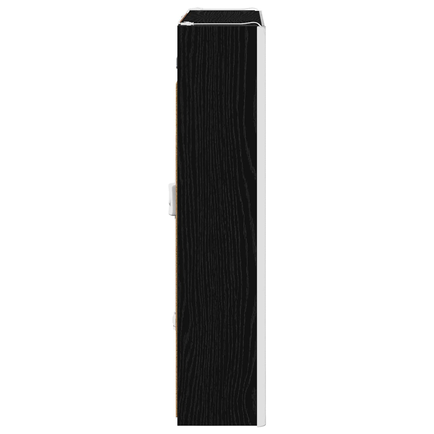Mobiletto per specchio da bagno Rovere Nero 63,5 x 15,5 x 70 cm | homemem39