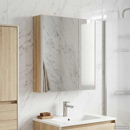 Mobiletto per specchio da bagno Rovere Sonoma