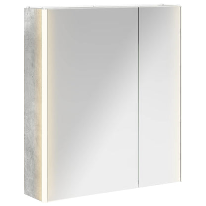 Mobiletto per specchio da bagno Grigio cemento