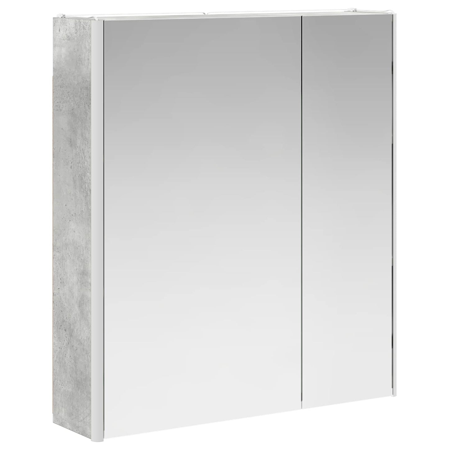 Mobiletto per specchio da bagno Grigio cemento