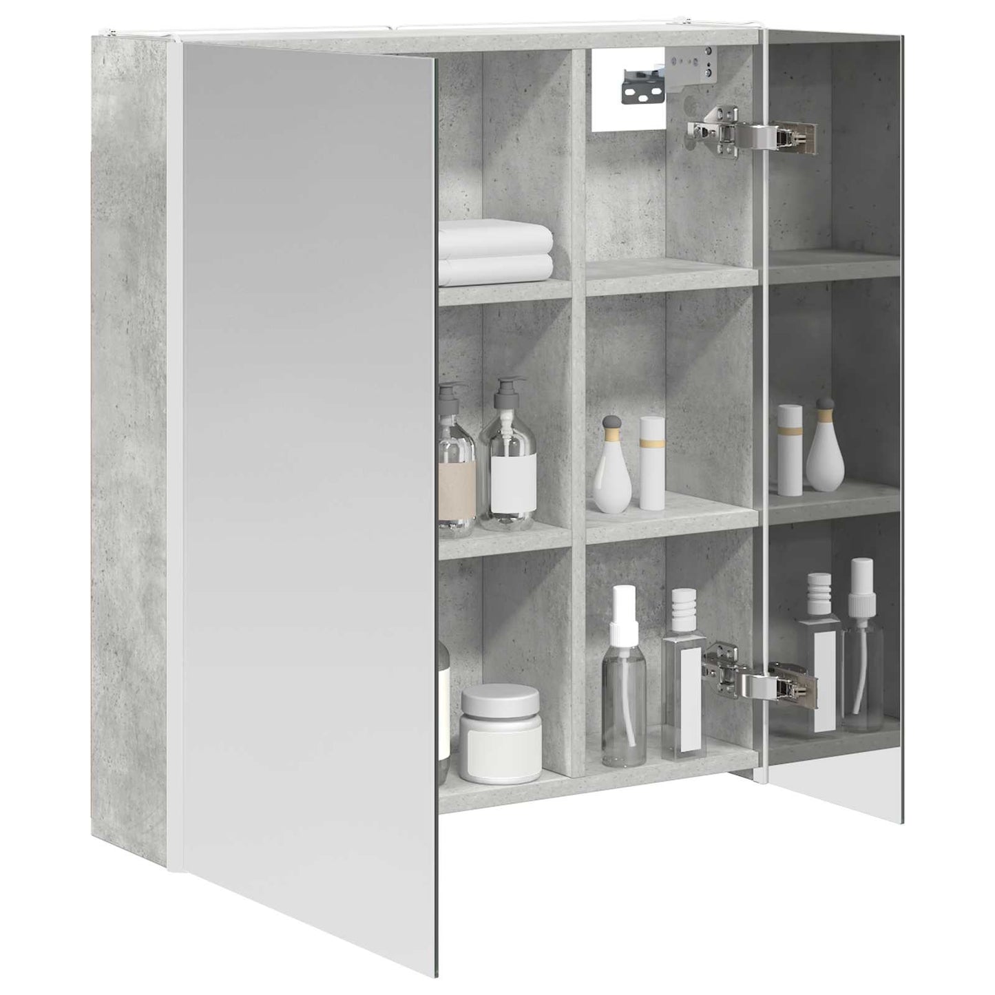 Mobiletto per specchio da bagno Grigio cemento | homemem39