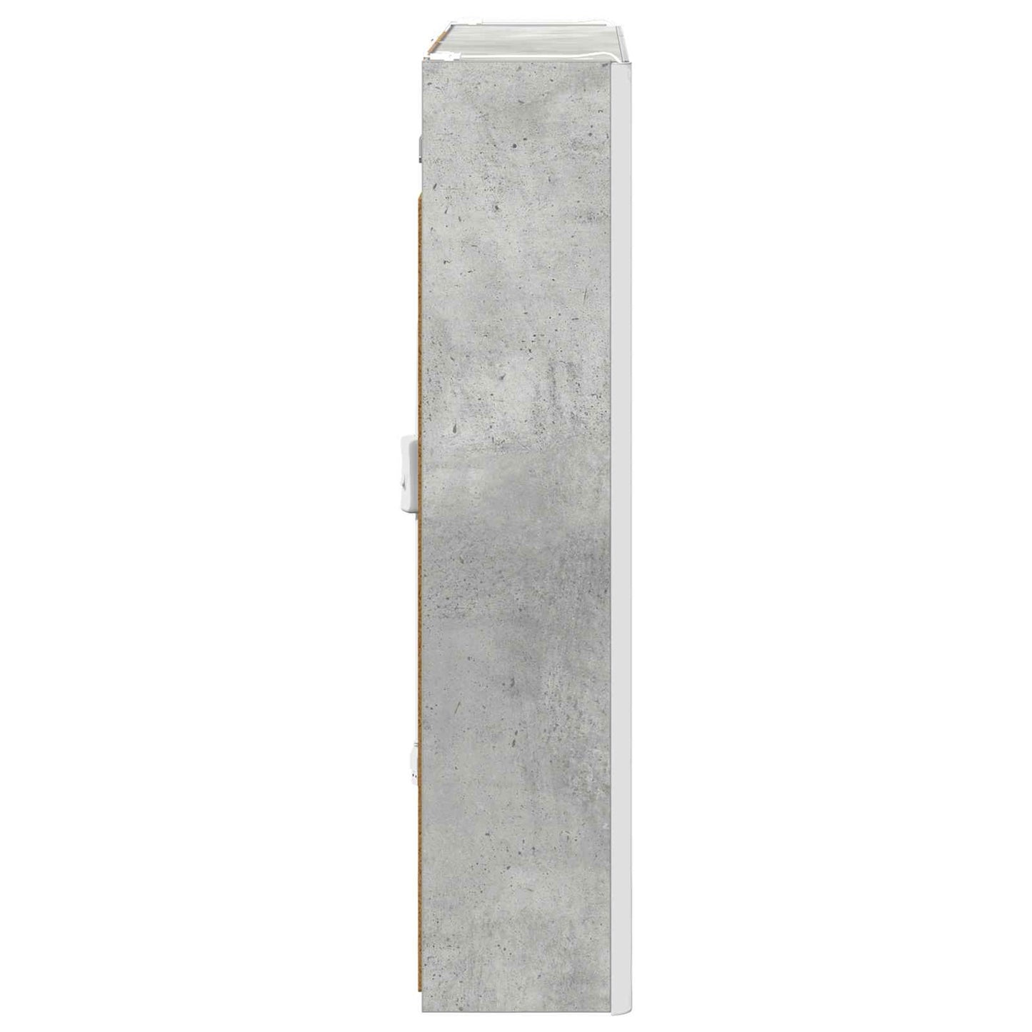 Mobiletto per specchio da bagno Grigio cemento