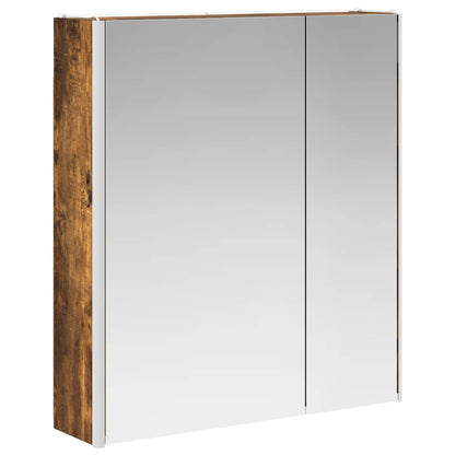 Mobiletto per specchio da bagno Rovere fumé 63,5 x 15,5 x 70 cm | homemem39