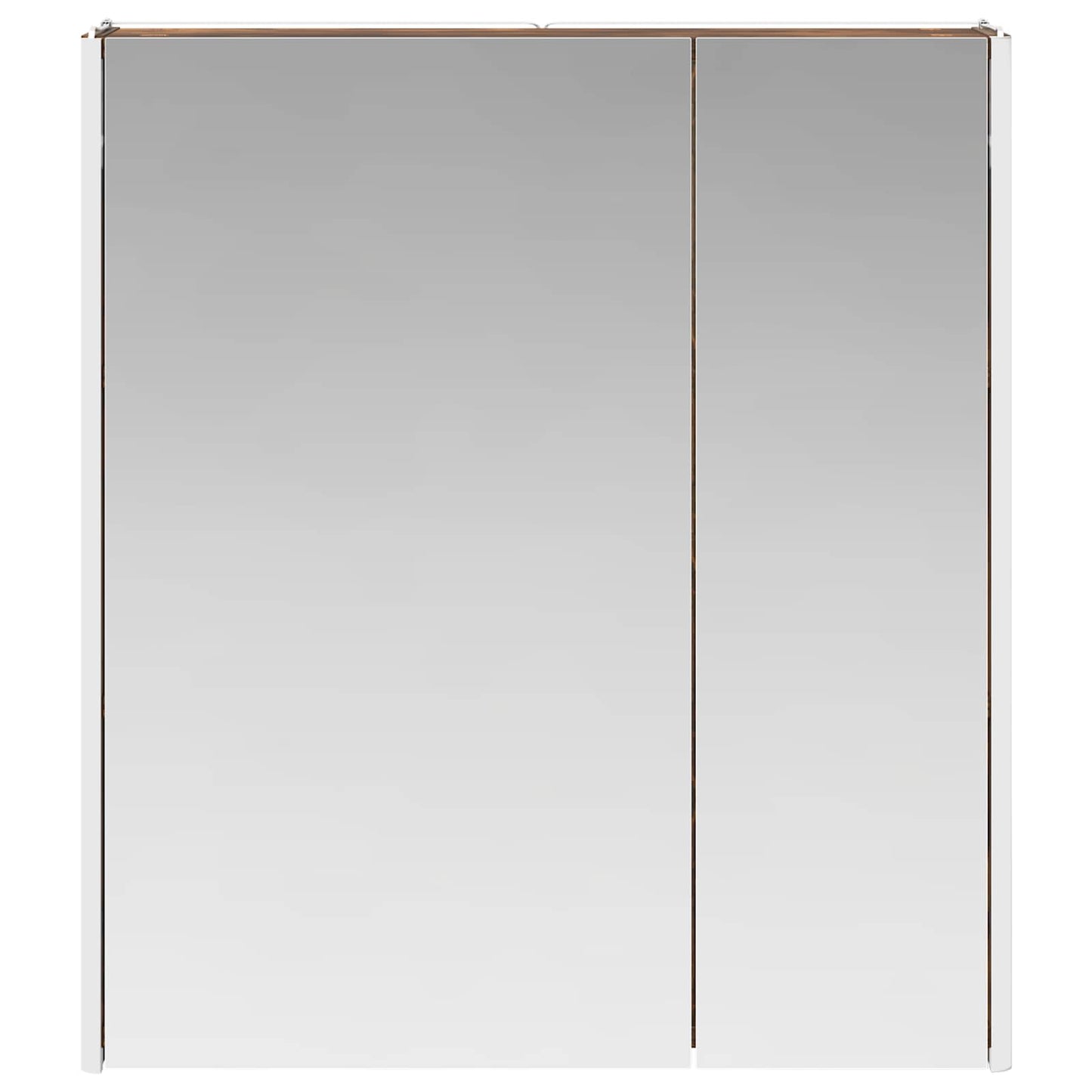 Mobiletto per specchio da bagno Rovere fumé 63,5 x 15,5 x 70 cm | homemem39