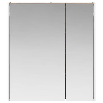 Mobiletto per specchio da bagno Rovere fumé 63,5 x 15,5 x 70 cm | homemem39