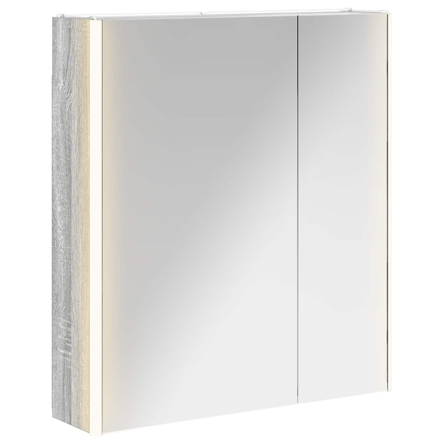 Mobiletto per specchio da bagno Grigio Sonoma | homemem39