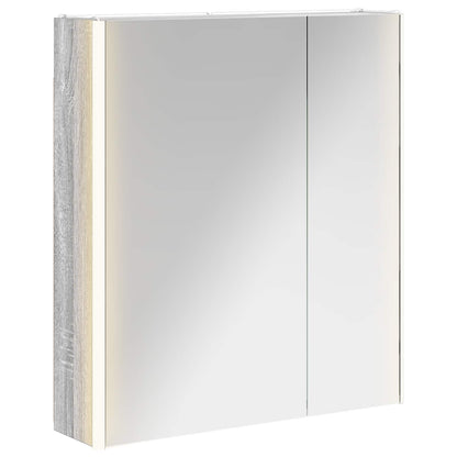 Mobiletto per specchio da bagno Grigio Sonoma | homemem39
