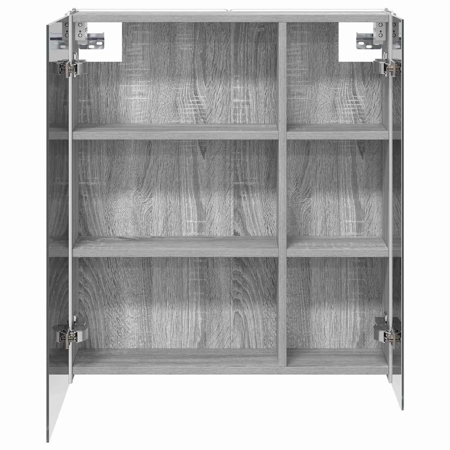 Mobiletto per specchio da bagno Grigio Sonoma | homemem39