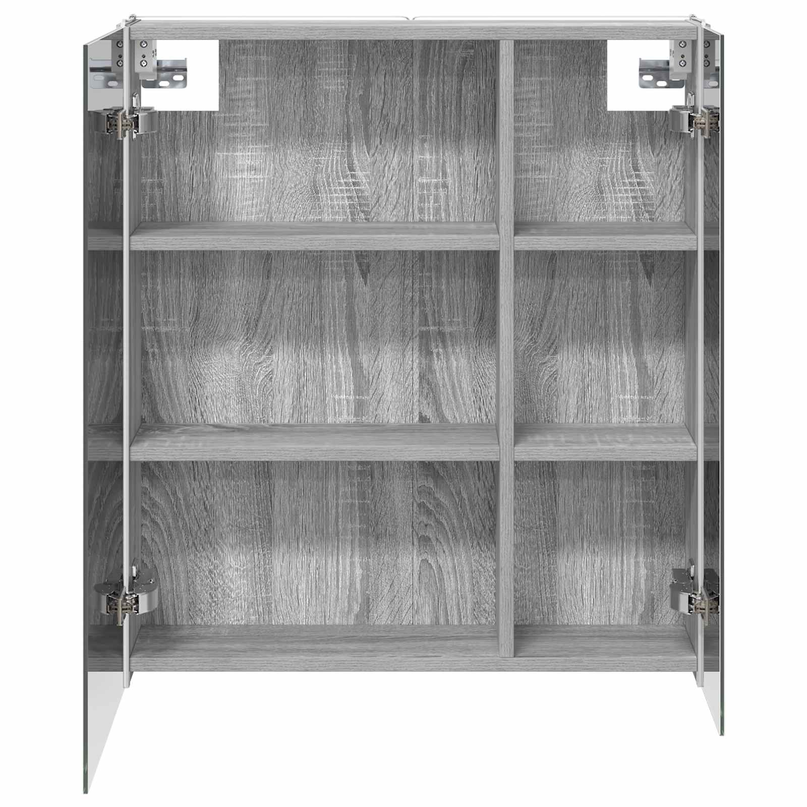 Mobiletto per specchio da bagno Grigio Sonoma | homemem39